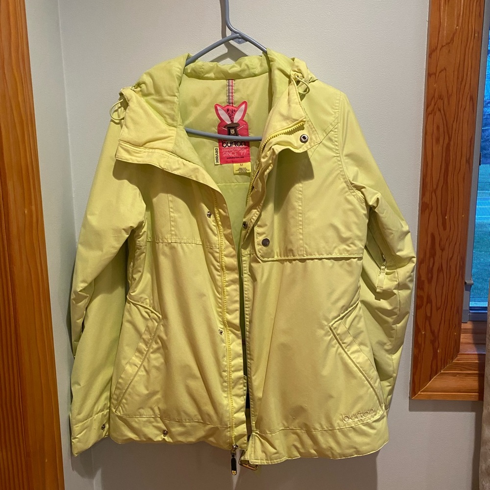 Burton Dry Ride Snowboarding Jacket - Yellow/Green